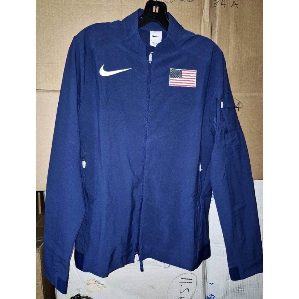Nike Pro Elite Team USA 2023 Jacket Women’s Size Large Navy AO8840-492 New
